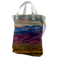 Arid Andean Landscape, La Rioja, Argentina010 Canvas Messenger Bag by dflcprintsclothing