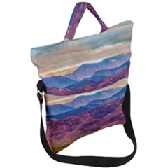 Arid Andean Landscape, La Rioja, Argentina010 Fold Over Handle Tote Bag by dflcprintsclothing