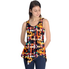 Multicolored Bubbles Print Pattern Sleeveless Tunic by dflcprintsclothing