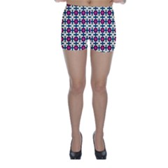 Geometric Skinny Shorts