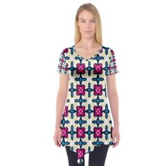 Geometric Short Sleeve Tunic 