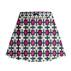 Geometric Mini Flare Skirt