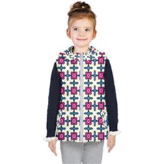 Geometric Kids  Hooded Puffer Vest