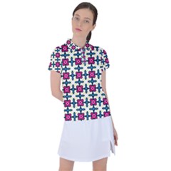 Geometric Women s Polo Tee