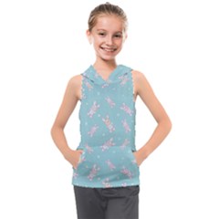 Rabbit  Kids  Sleeveless Hoodie by SychEva