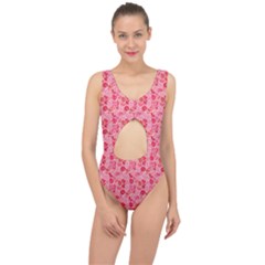 Roses Center Cut Out Swimsuit by CuteKingdom