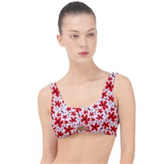 Red Flowers The Little Details Bikini Top by CuteKingdom