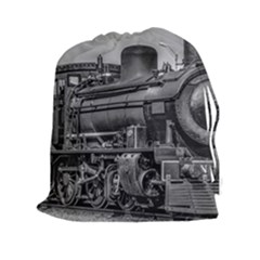 Steam Locomotive, Montevideo, Uruguay Drawstring Pouch (2xl) by dflcprintsclothing
