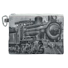 Steam Locomotive, Montevideo, Uruguay Canvas Cosmetic Bag (xl) by dflcprintsclothing