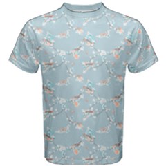 Birds And Flowers Men s Cotton Tee by CuteKingdom