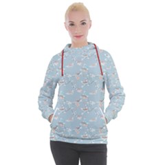 Birds And Flowers Women s Hooded Pullover by CuteKingdom