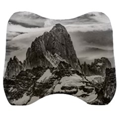 Fitz Roy And Poincenot Mountains, Patagonia Argentina Velour Head Support Cushion by dflcprintsclothing