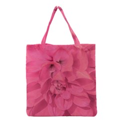 Beauty Pink Rose Detail Photo Grocery Tote Bag by dflcprintsclothing