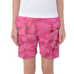 Beauty Pink Rose Detail Photo Women s Basketball Shorts by dflcprintsclothing