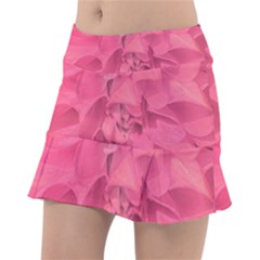 Beauty Pink Rose Detail Photo Tennis Skorts by dflcprintsclothing