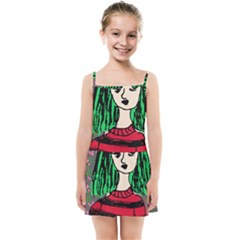 Freddy Girl Wall Grey Kids  Summer Sun Dress by snowwhitegirl