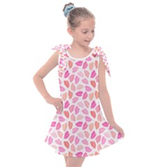 Pink Leaves Kids  Tie Up Tunic Dress by CuteKingdom