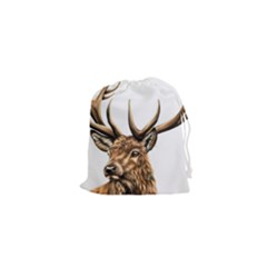 Stag Drawstring Pouch (xs) by ArtByThree