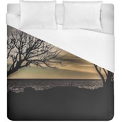 Coastal Sunset Scene At Montevideo City, Uruguay Duvet Cover (king Size) by dflcprintsclothing