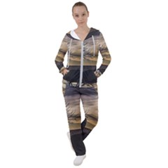 Coastal Sunset Scene At Montevideo City, Uruguay Women s Tracksuit