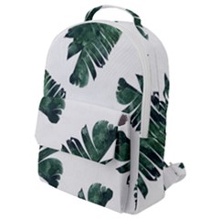 Green Banana Leaves Flap Pocket Backpack (small) by goljakoff