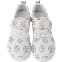 Doodle Leaves Men s Velcro Strap Shoes by goljakoff