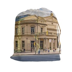 Solis Theater Exterior View, Montevideo, Uruguay Drawstring Pouch (2xl) by dflcprintsclothing