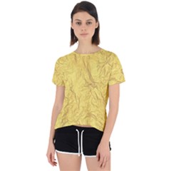 Gold Foil Open Back Sport Tee by CuteKingdom