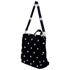 Black And White Baseball Motif Pattern Crossbody Backpack by dflcprintsclothing