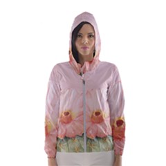 Rose cactus Women s Hooded Windbreaker