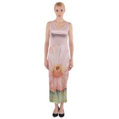 Rose cactus Fitted Maxi Dress