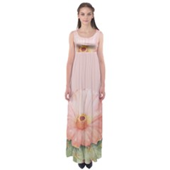 Rose cactus Empire Waist Maxi Dress