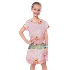 Rose cactus Kids  Drop Waist Dress