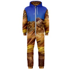 Colored Mountains Landscape, La Rioja, Argentina Hooded Jumpsuit (men)  by dflcprintsclothing