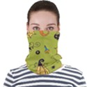 Funny Scary Spooky Halloween Party Design Face Seamless Bandana (Adult) View1