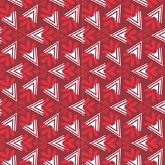 Red Abstract Decorative Pattern  by FloraaplusDesign