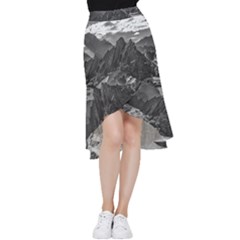 Andean Landscape At Brava Lagoon Reserve, La Rioja, Argentina Frill Hi Low Chiffon Skirt by dflcprintsclothing