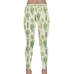 Cactus Pattern Classic Yoga Leggings by goljakoff
