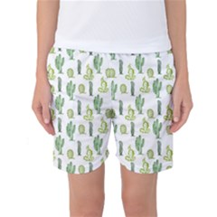 Cactus Pattern Women s Basketball Shorts by goljakoff