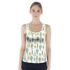 Cactus Pattern Racer Back Sports Top by goljakoff