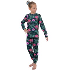 Pink flamingo Kids  Long Sleeve Set 