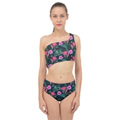 Pink flamingo Spliced Up Two Piece Swimsuit