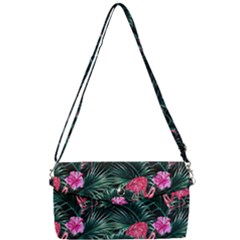 Pink flamingo Removable Strap Clutch Bag