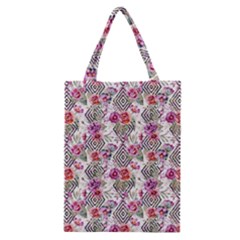 Geometric Flowers Classic Tote Bag by goljakoff