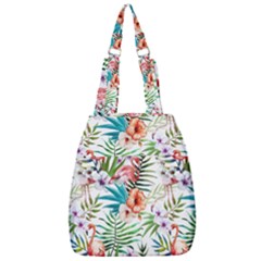 Tropical Flamingos Center Zip Backpack by goljakoff