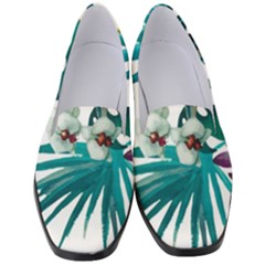 Tropical Flowers Women s Classic Loafer Heels by goljakoff