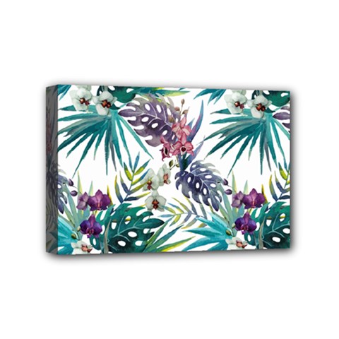 Tropical Flowers Mini Canvas 6  X 4  (stretched) by goljakoff