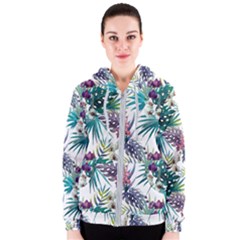 Tropical Flowers Women s Zipper Hoodie by goljakoff