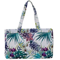 Tropical Flowers Canvas Work Bag by goljakoff