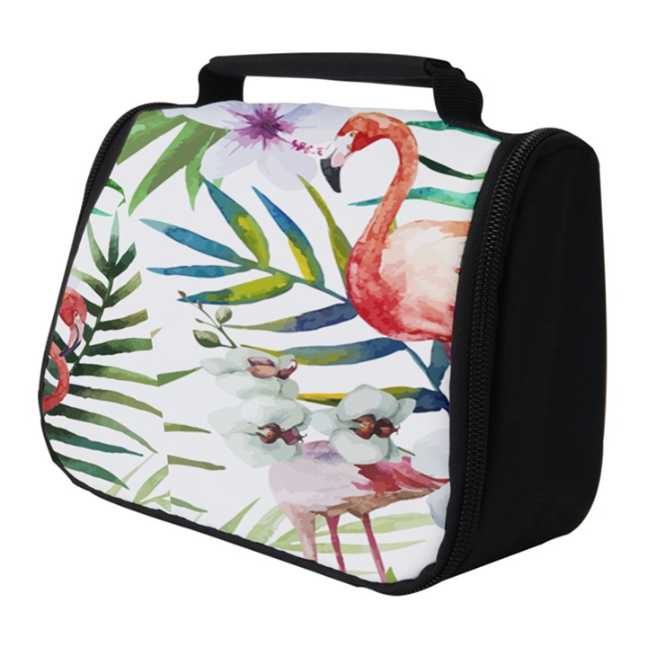 Tropical flamingo Full Print Travel Pouch (Small)